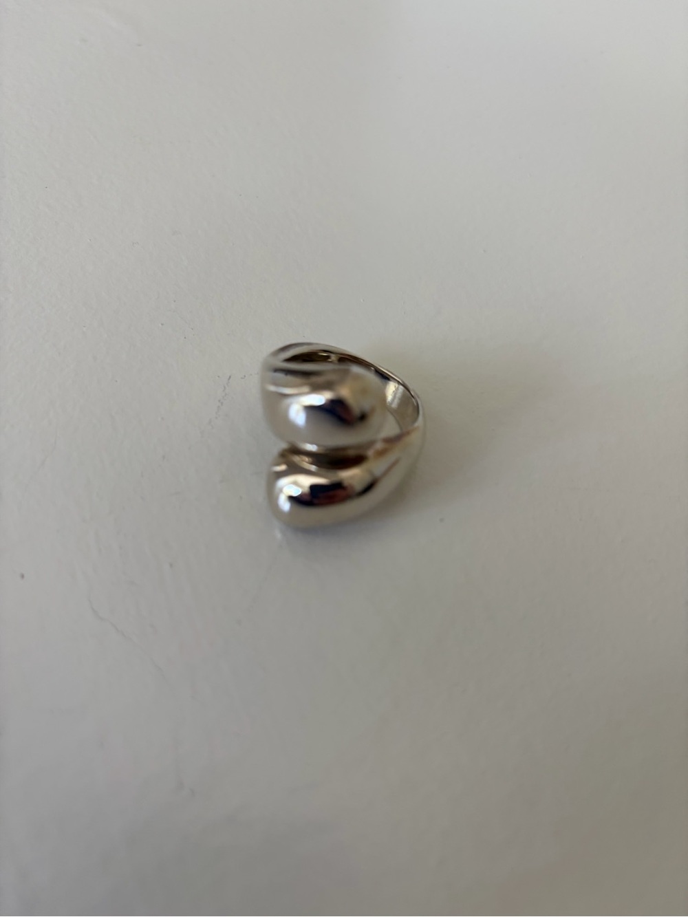 Agmes Synergy Ring Sterling Silver Sculptural Women's Ring Size 9